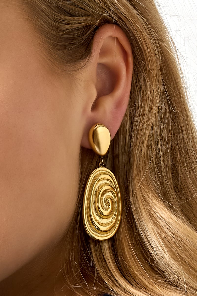 Stainless Steel Drop Earrings irregular shape Casual Daily Simple Series Women&