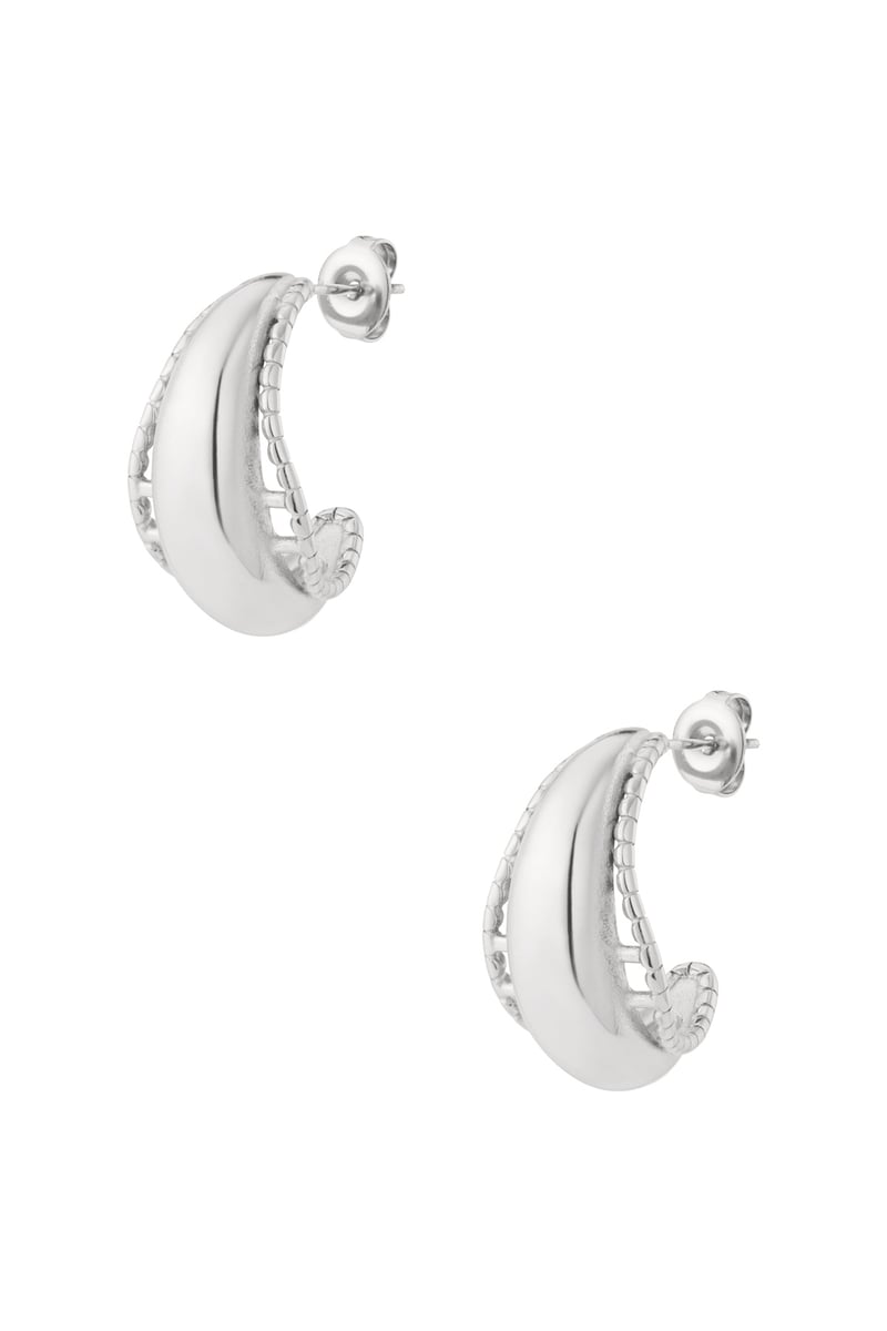 Stainless Steel Hoop Earrings Geometric Casual Daily