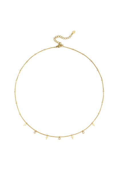 Stainless Steel Chain Necklaces Cross Casual Daily Simple Series Women&